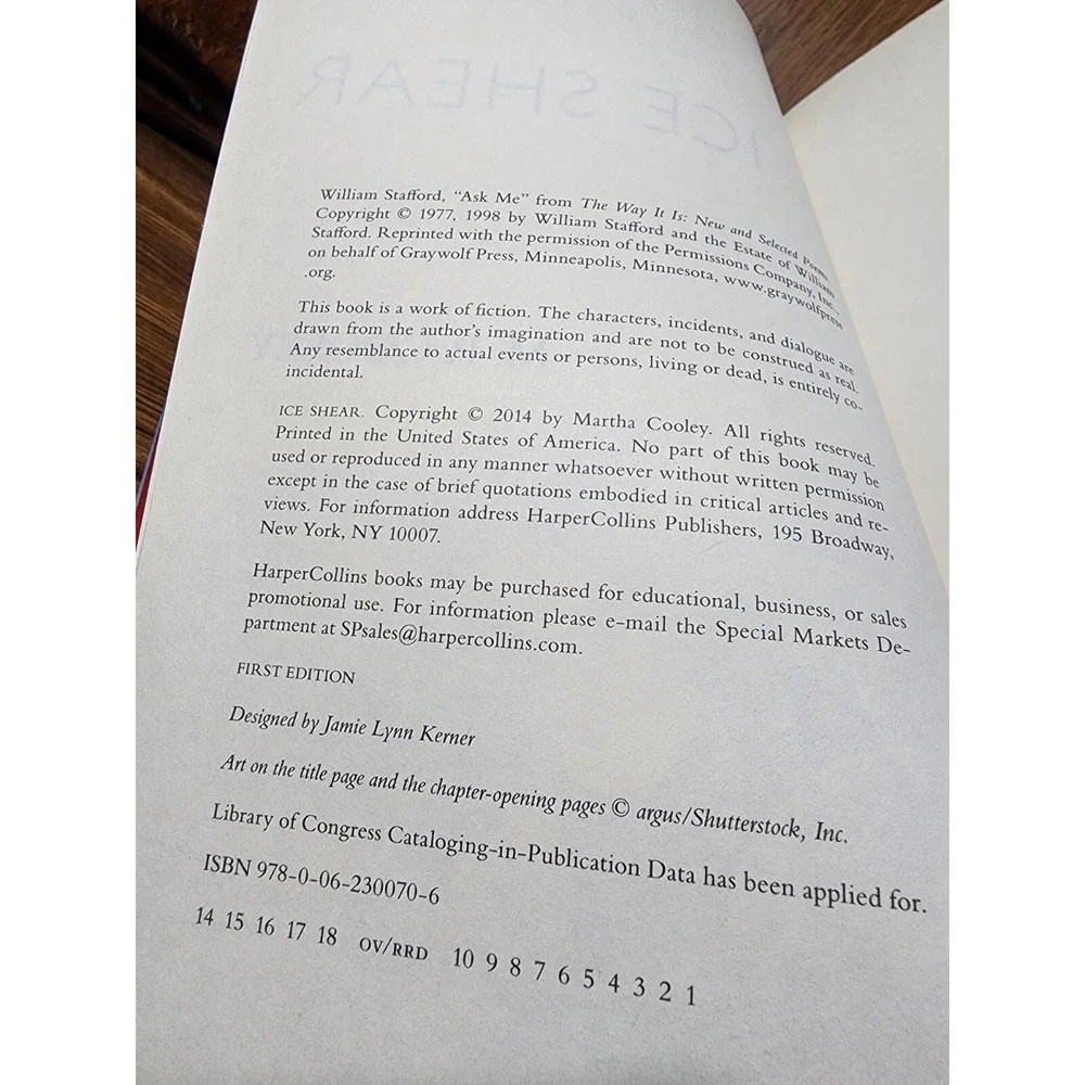 The June Lyons Ser.: Ice Shear : A Novel by M. P. Cooley (2014, Hardcover)